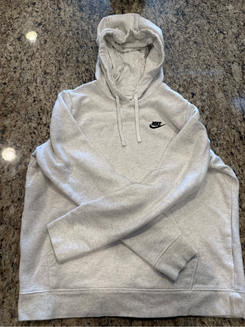 Sz L Women’s Nike light gray hoodie